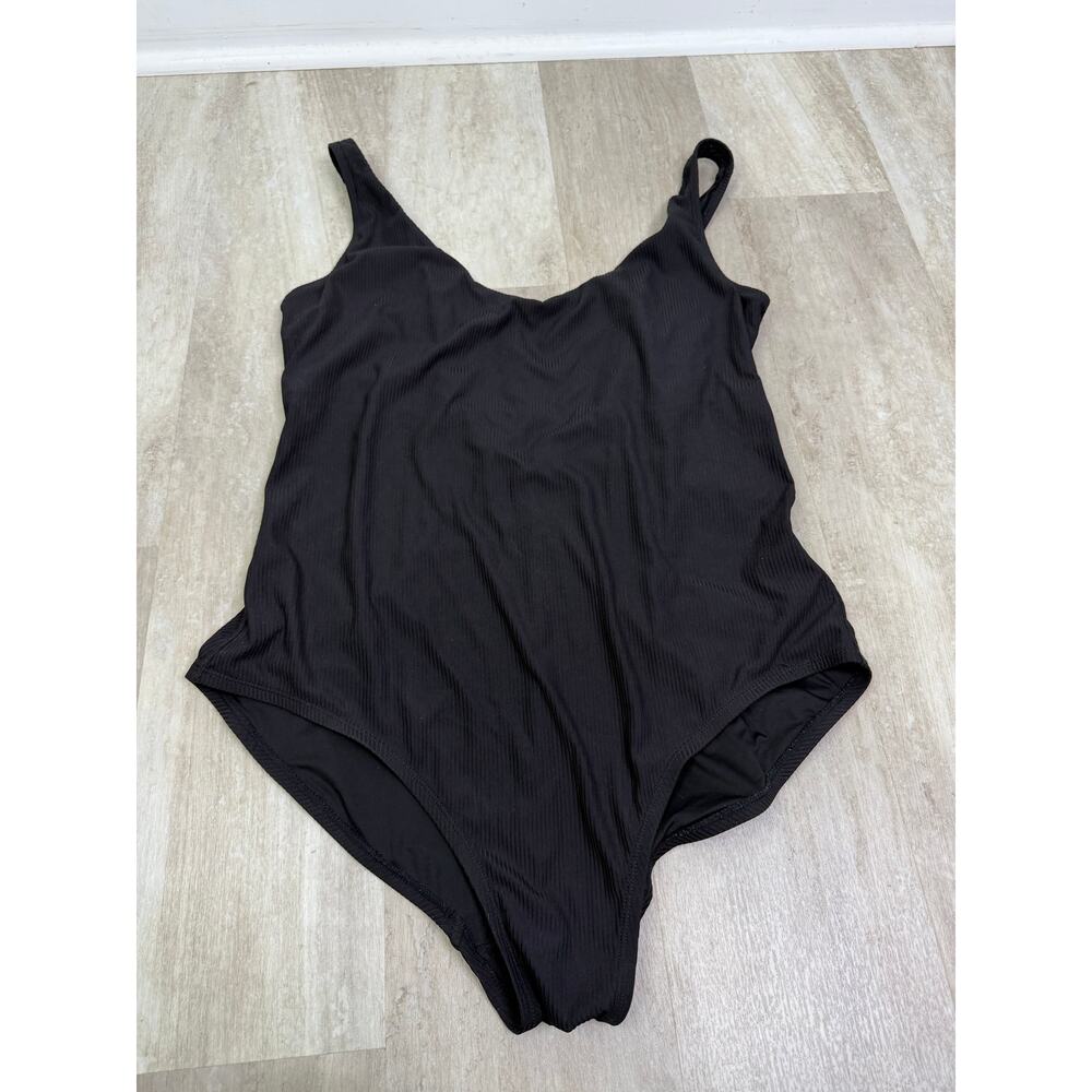 Andie The Ibiza One Piece Rib Swimsuit Black Size XXL - Picture 2 of 4